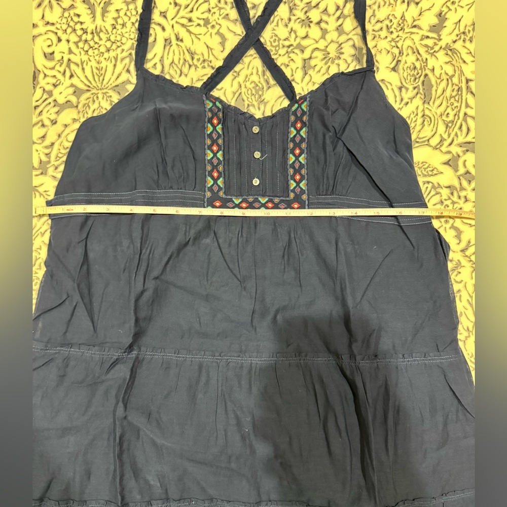 Hollister Gorgeous Silk Cotton Mix Casual Lined Dress size Large - Picture 10 of 14